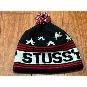 Vintage Stussy Winter Hat Pom Beanie